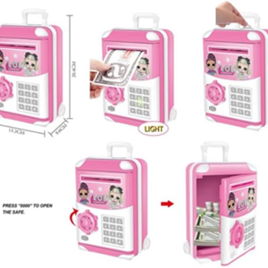 گاوصندوق رمز دار اسباب بازی طرح ال او ال سوپرایز TROLLEY CASE Piggy Bank LOL Surprise_اسباب بازی مشاغل