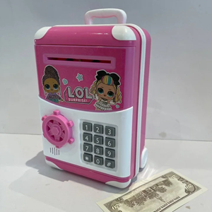 گاوصندوق رمز دار اسباب بازی طرح ال او ال سوپرایز TROLLEY CASE Piggy Bank LOL Surprise_اسباب بازی مشاغل