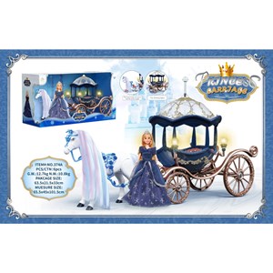 اسباب بازی کالسکه و اسب راهرو موزیکال باربی پرنسس_اسباب بازی عروسک دخترانه