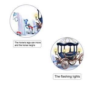 اسباب بازی کالسکه و اسب راهرو موزیکال باربی پرنسس_اسباب بازی عروسک دخترانه