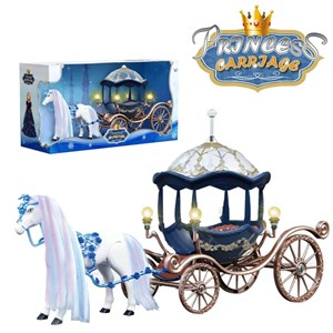 اسباب بازی کالسکه و اسب راهرو موزیکال باربی پرنسس_اسباب بازی عروسک دخترانه