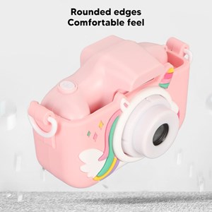 دوربین عکاسی و فیلمبرداری دیجیتال کودک طرح یونیکورن صورتی_اسباب بازی دیجیتال و هوشمند