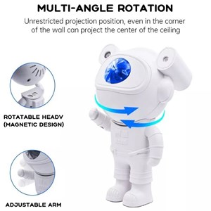 چراغ خواب طرح فضانورد کهکشانی کنترلی و اسپیکر دار بلوتوثی Astronaut Projector Light_اسباب بازی اتاق کودک