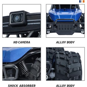 ماشین کنترلی دوربین دار آفرود آبی مدل LH-C050C-1_اسباب بازی ماشین کنترلی