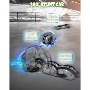 ماشین کنترلی شارژی ماری توپی مدل Rolling RC Stunt Snake Car_اسباب بازی ماشین کنترلی