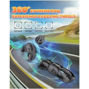 ماشین کنترلی شارژی ماری توپی مدل Rolling RC Stunt Snake Car_اسباب بازی ماشین کنترلی