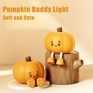 چراغ خواب سیلیکونی شارژی طرح کدو تنبل_اسباب بازی اتاق کودک