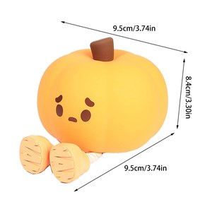چراغ خواب سیلیکونی شارژی طرح کدو تنبل_اسباب بازی اتاق کودک