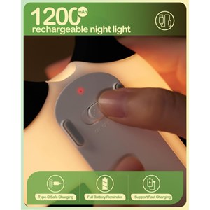 چراغ خواب سیلیکونی شارژی طرح پاندا خوابالو_اسباب بازی اتاق کودک