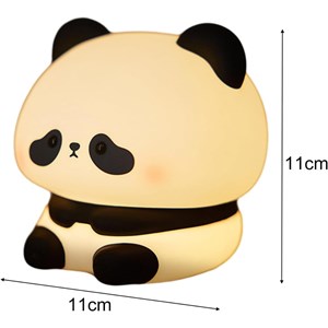 چراغ خواب سیلیکونی شارژی طرح پاندا خجالتی_اسباب بازی اتاق کودک