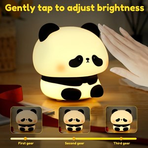 چراغ خواب سیلیکونی شارژی طرح پاندا خجالتی_اسباب بازی اتاق کودک