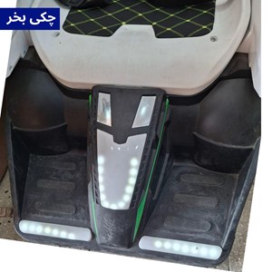 ماشین شارژی کارتینگ کنترلی 360 درجه با قابلیت پرتاب تیر ژله ای رنگ سبز_اسباب بازی ماشین شارژی