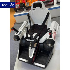 ماشین شارژی کارتینگ کنترلی 360 درجه با قابلیت پرتاب تیر ژله ای رنگ قرمز_اسباب بازی ماشین شارژی