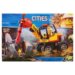 لگو سیتی ماشین معدن 132 قطعه مدل CITIES 10874_اسباب بازی لگو