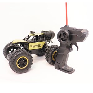 ماشین کنترلی آفرود دودزا مقیاس 1:18 رنگ طلایی_اسباب بازی ماشین کنترلی