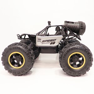 ماشین کنترلی آفرود دودزا مقیاس 1:18 رنگ طوسی_اسباب بازی ماشین کنترلی