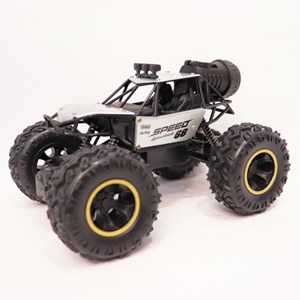 ماشین کنترلی آفرود دودزا مقیاس 1:18 رنگ طوسی_اسباب بازی ماشین کنترلی