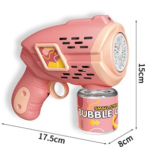 تفنگ اسباب بازی حباب ساز چراغ دار رنگ صورتی مدل Geometric Bubble Gun_اسباب بازی تفنگ