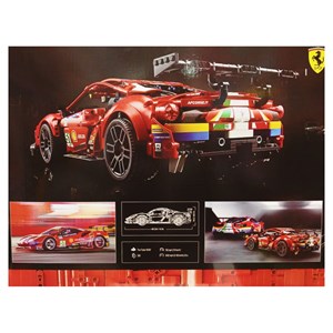 لگو تکنیک ماشین فراری 1677 قطعه مدل 86004 Ferrari 488 GTE_اسباب بازی لگو