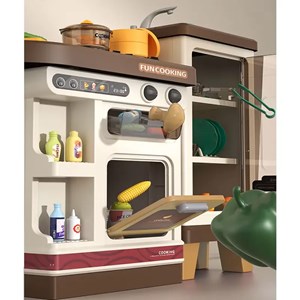 ست اسباب بازی آشپزخانه سایز بزرگ موزیکال و چراغدار 57 قطعه_اسباب بازی لوازم خانگی