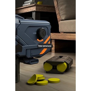 تفنگ اسباب بازی شارژی دو حالته همرا با تیرهای سکه ای فومی مدل P90_اسباب بازی تفنگ