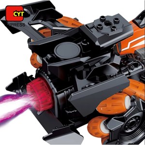 ماشین کنترلی چرخ کپسولی دودزا با دو کنترل دستی و دستبندی مدل آر سی مسابقه ای دریفت_اسباب بازی ماشین کنترلی