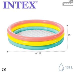 استخر بادی قطر 114 سانتیمتری کف بادی اینتکس طرح جدید_اسباب بازی ورزشی