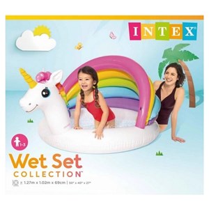 استخر بادی کف بادی اینتکس طرح یونیکورن (اسب تک شاخ)_اسباب بازی ورزشی