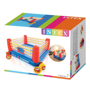 جامپینگ بادی طرح رینگ بوکس اینتکس با دستکش Inflatable jumping box design box Intex_اسباب بازی ورزشی