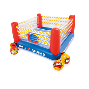جامپینگ بادی طرح رینگ بوکس اینتکس با دستکش Inflatable jumping box design box Intex_اسباب بازی ورزشی