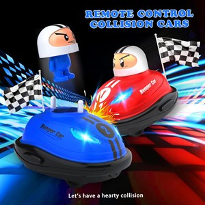 ماشین‌ های کنترلی تصادفی مدل RC Bumper Cars مجموعه ی 2 عددی_اسباب بازی ماشین کنترلی