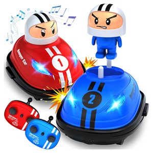 ماشین‌ های کنترلی تصادفی مدل RC Bumper Cars مجموعه ی 2 عددی_اسباب بازی ماشین کنترلی
