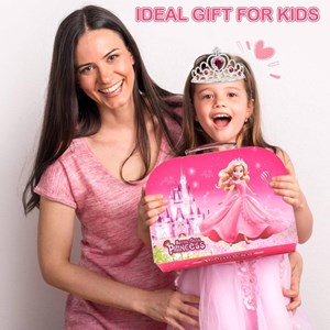 اسباب بازی ست چای خوری و شیرینی خوری فلزی عصرانه 52 تکه طرح پرنسس_اسباب بازی لوازم خانگی