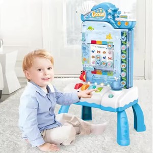 اسباب‌بازی آموزشی 3 در 1 سکه های چرخشی آکواریومی_بازی فکری