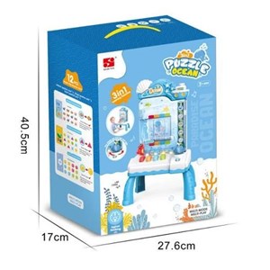 اسباب‌بازی آموزشی 3 در 1 سکه های چرخشی آکواریومی_بازی فکری