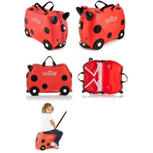 چمدان سواری کودک با ظرفیت 18 لیتر طرح کفشدوزک مدل 0092 Trunki 18L_کیف و کوله پشتی