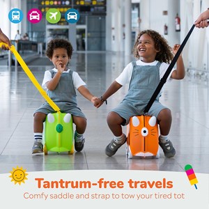 چمدان سواری کودک با ظرفیت 18 لیتر طرح ببر نارنجی مدل 0085 Trunki 18L_کیف و کوله پشتی