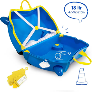 چمدان سواری کودک با ظرفیت 18 لیتر طرح ماشین پلیس مدل 00323 Trunki 18L_کیف و کوله پشتی
