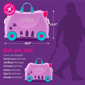 چمدان سواری کودک با ظرفیت 18 لیتر طرح گربه مدل 00322 Trunki 18L_کیف و کوله پشتی