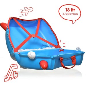 چمدان سواری کودک با ظرفیت 18 لیتر طرح هواپیما مدل 00351 Trunki 18L_کیف و کوله پشتی
