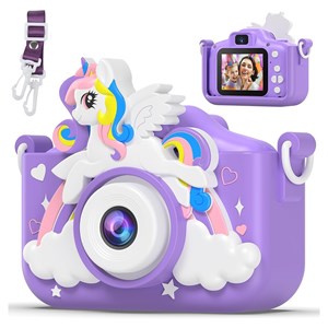 دوربین عکاسی و فیلمبرداری کودک طرح یونیکورن بنفش مدل XL_960_اسباب بازی دیجیتال و هوشمند