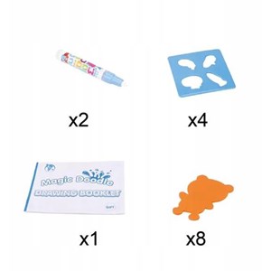 سفره نقاشی جادویی با قابلیت رنگ آمیزی با آب مدل 52_1022 Magic Water Drawing Mat for Painting and Doodling_اسباب بازی علمی