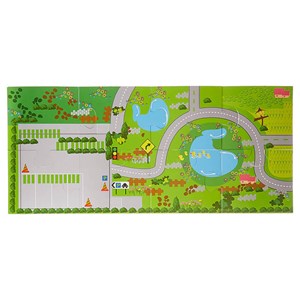 پازل شهر کوچک چوبی همراه با قطار و ریل، 40 قطعه مدل 861 Rail Overpass Wooden_اسباب بازی لگو