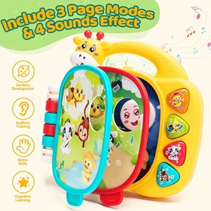 اسباب بازی کتاب موزیکال و آموزشی طرح زرافه_اسباب بازی نوزادی