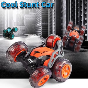 ماشین کنترلی شارژی دیوانه چرخشی 360 درجه سرعت بالا رنگ نارنجی مدل SQ2335_اسباب بازی ماشین کنترلی