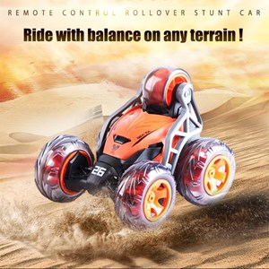 ماشین کنترلی شارژی دیوانه چرخشی 360 درجه سرعت بالا رنگ نارنجی مدل SQ2335_اسباب بازی ماشین کنترلی