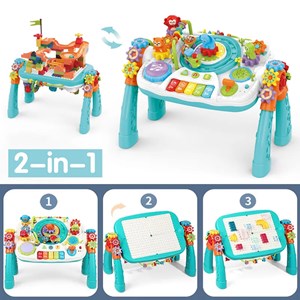 میز آموزشی بلوتوثی قابل شارژ 2 در 1 مدل Bluetooth Learning Table_اسباب بازی موسیقی