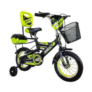 دوچرخه اورجینال کودک سایز 12 رنگ سبز مدل راکی ROCKY 12R201_اسباب بازی دوچرخه