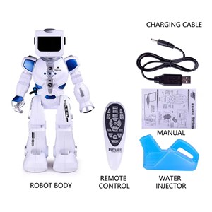 ربات اسباب‌بازی کنترلی شارژی هوشمند 37 سانتی حرکت با نیروی آب_اسباب بازی ربات