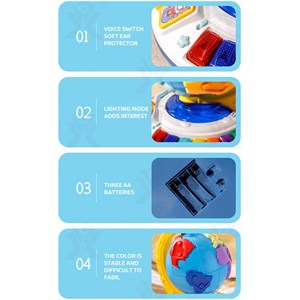 اسباب بازی کره زمین موزیکال قاره‌ها و حیوانات_بازی فکری